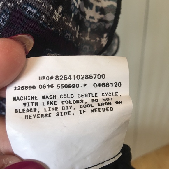 AB Studio black white comfy stretchy tank with shawl Size M - Picture 7 of 8